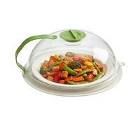 Cubierta de microondas para alimentos, protección contra salpicaduras, ayudante de cocina reutilizable, tapa para microondas para calentar alimentos, para sopas, salsas, sobras, aperitivos, oficina