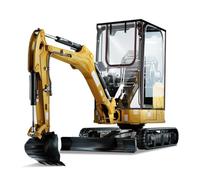 Cubierta de mini excavadora mejorada, cubierta impermeable para excavadora pequeña, cubierta de recinto transparente con tela Oxford 600D y PVC compatible con Bobcat E20/Kubota U17 para 1760-3530