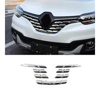Cubierta de moldura exterior de rejilla embellecedora ABS cromo 7 piezas para Kadjar 2015 2016 2017