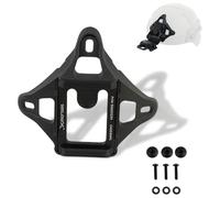 Cubierta de Montaje NVG con Esqueleto de 3 Orificios Compatible con Cámara Deportiva NVG Ficticia Accesorios para Casco de Paintball y Airsoft(Black)