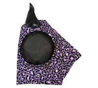 Cubierta de mosca de cara completa para caballo, patrón de estampado de leopardo, cubierta antimoscas cómoda, transpirable, producto para el cuidado del caballo, para entrenamiento ecuestre