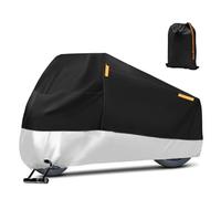 Cubierta De Moto Cubierta Impermeable Motocicleta Protector para Patinete Exterior para Lluvia Y Polvo Compatible con Husqvarna para Norden 901(Silver,XL for 200-210cm)