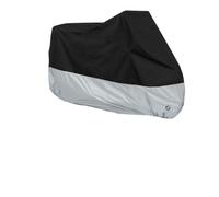 Cubierta de Moto Impermeable para Cubiertas Motocicleta Cubierta Lona Protector Moto Scooter Impermeable A Prueba Lluvia Funda para Bicicleta Campaña(Silver)