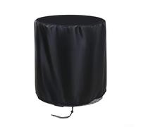 Cubierta de muebles de exterior resistente al agua para barra más fría y mesas de patio pequeñas que proporciona protección solar y defensa contra el polvo (negro)