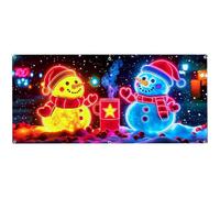 Cubierta De Navidad Para Puerta De Garaje | Suministros De Con Decoración Navideña De Interior Y LED Festivos | Decoración De Estandarte Para Puerta Del Garaje,Para Decorar Casa