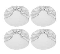 Cubierta de neumático, 4 piezas 27 "-29" Rueda de fibra de poliéster Cubierta de protección plateada para automóvil,RV, SUV,camión,remolque