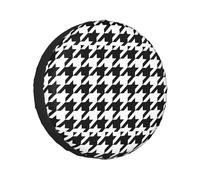 Cubierta de neumático de Navidad negra de pata de gallo, ajuste universal para remolque, caravana, coche, camión, SUV, Jeep, impermeable, a prueba de polvo