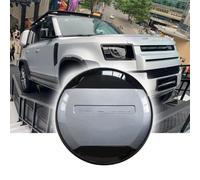 Cubierta de neumático de repuesto para defensor, cubierta de rueda de ABS, accesorios de coche para LR Defender 90 110 130 2 puertas 4 puertas 2020 2021 2022 2023 2024 2025 (gris iger + negro
