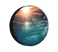 Cubierta de neumático de Repuesto para Fondo Marino, Protector de Rueda de Ajuste Universal para Caravana, Remolque, cámper, SUV y camión, protección Solar