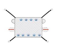 Cubierta de nieve para parabrisas de coche, 145 x 110 cm, protector de borde magnético, protector de hielo impermeable, protector exterior para todo tipo de clima, utiliza SUV, camión,