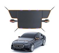 Cubierta de nieve para parabrisas de coche - protección contra el hielo impermeable, protección solar térmica, bordes magnéticos | escudo anticongelante de invierno para SUV, furgoneta, Berli