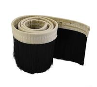 Cubierta de nylon del cepillo para la máquina de grabado del router del CNC, accesorio negro de la colección del polvo de la anchura de 70m m con la longitud del 1m (100m m)
