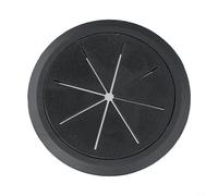 Cubierta de ojal de gestión de cables de 80 mm para escritorios, solución eficaz para manejo de cables ordenado (negro)