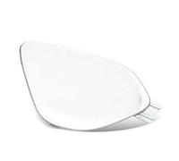 Cubierta de Ojo de Remolque de Coche Tapa Cubierta Gancho Remolque del Parachoques Delantero del Coche para Volvo V60 S60 S60L 2014-2017 39820294 31323839(Blanco)