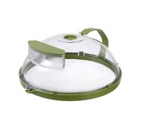 Cubierta de ondas - Protección contra salpicaduras con depósito de agua - Tapas de comida transpirables y fáciles de usar, cesta de lavado multiusos, tapa mediana