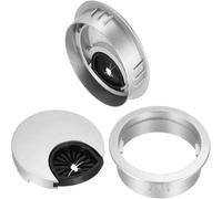 Cubierta de Orificio for Cable Escritorio aleación Zinc 4 tamaños, pasacables for Mesa, 50/53/60/80 mm(80mm 2pcs)
