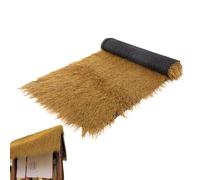 Cubierta de paja sintética - etiquetas artificiales, artes comerciales artesanía de bricolaje | Artificial rollo de paja mexicana, techo de pato ciego heno de paja rollo jardín valla