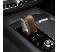 Cubierta de palanca de cambios hueca para Volvo para C60 2018-2026 y para XC90 2015-2026, hecha de material ABS para mayor durabilidad y protección contra arañazos (grano de madera)