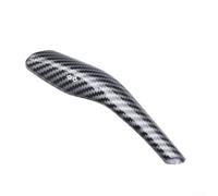 Cubierta de palanca de cambios y limpiaparabrisas con patrón de fibra de carbono para Tesla Model 3/Y/YL, protector interior de ABS, para accesorio de columna de dirección a presión, estilo de fibra