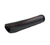 Cubierta de palanca de freno de mano para la mayoría de los coches, fabricada con microfibra de poliuretano con manejo suave e integridad consistente (negro, negro y rojo)