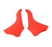 Cubierta de palanca de freno de silicona para Shimano-ST-5600 5601 6600 cubierta de palanca de cambios antideslizante agarre suave al tacto resistente a la intemperie par de repuesto negro (rojo)