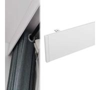 Cubierta de panel de cenefa de ventana de aleación de aluminio para montaje en techo, para ocultar rieles de barra, decoración elegante del hogar para una mayor privacidad y estética moderna