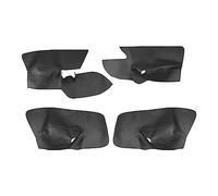 Cubierta de Panel de puerta de microfibra for conducción a la izquierda, compatible con VW, Golf 5, Jetta 2005 - 2009, cubierta de Panel de reposabrazos de puerta de coche, pegatina embellecedora ( Co