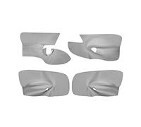Cubierta de Panel de puerta de microfibra for conducción a la izquierda, compatible con VW, Golf 5, Jetta 2005 - 2009, cubierta de Panel de reposabrazos de puerta de coche, pegatina embellecedora ( Co