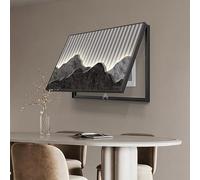 Cubierta De Panel Eléctrico De Pared, Cubierta Decorativa Para Caja De Interruptores, Tapa Arte De Pared, Porcelana De Cristal Para Sala De Estar Y Oficina(Gray 3,40 * 30cm/15.7 * 11.8in)