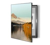Cubierta de panel eléctrico decorativa con puerta con bisagras, cubierta de caja de disyuntor, gabinete de caja de medidor montado en la pared(B,13.7inx17.7in/35 x 45 cm)