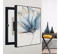 Cubierta de Panel Eléctrico Decorativo, Montado en la Pared con Diseño Abatible, Caja De Medidor Eléctrico, para Tapar Cuadro Electrico para El Techo De Casa(Black 1,60 * 80cm/24 * 31.5in)