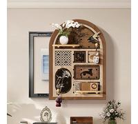 Cubierta De Panel Eléctrico Decorativo, Multifuncionales De La Tapa Contador Luz Pueden Almacenar Artículos, para Tapar Cuadro Electrico para El Techo De Casa(Brown 1,55 * 75cm/22 * 29.5in)