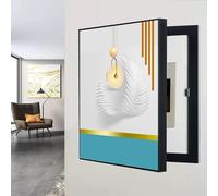 Cubierta de Panel eléctrico montada en la Pared, Tapa de Caja eléctrica Decorativa Multifuncional Caja de Tablero Oculto Cubierta