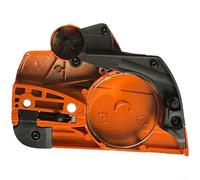 Cubierta de panel lateral izquierdo de repuesto para motosierra Husqvarna-455 460 H455/H460, placa guía, cubierta de embrague, piezas de cubierta lateral del piñón