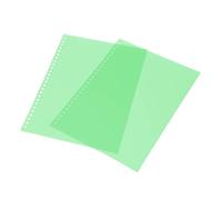 Cubierta de papel de Amako B5 Cubierta de unión PP translúcida translúcida de agua translúcida para informes Presentaciones Documentos de bricolaje 50pcs 260x184 mm (Verde)