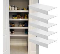 Cubierta de para Estantes Cubierta de estante de alambre de 2 piezas / 5 piezas con aspecto de madera de imitación, Cubierta de estante de cocina blanca, Revestimiento de soporte de alambre personaliz