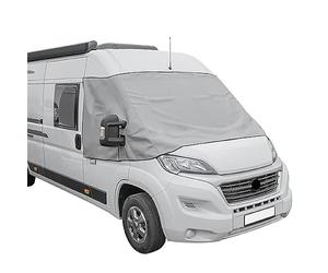 Cubierta de parabrisas para Fiat Ducato X290, color blanco, gris, protección UV (gris)