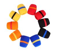 Cubierta de Parabrisas para Micrófono de Esponja Gruesa 10piezas | Apta Mayoría de Modelos Estándar, Uso en Sala de Conferencias y Baile, Pack de 10 Unidades Color Aleatorio