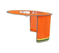 Cubierta de parasol para cascos de construcción con malla transpirable y tiras reflectantes que proporcionan una protección solar eficaz en verano y una mayor visibilidad del trabajador (B)