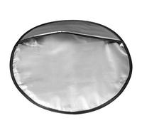 Cubierta de parasol para volante, 44 x 44 cm, plegable, lámina de aluminio para coche, SUV, camión, furgoneta