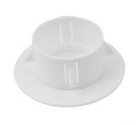 Cubierta de pared de plástico ventilada para penetraciones de tuberías de aire acondicionado, enrutamiento de tuberías de agua y aplicaciones de conductos eléctricos en edificios (50 mm)