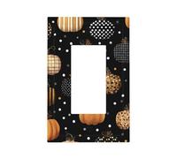 Cubierta de pared en blanco de pavo otoñal, placa de pared decorativa de arce calabaza, fácil de instalar, cubierta de salida para hogar, oficina, cocina, apartamento
