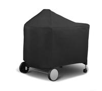 Cubierta de parrilla de ajuste preciso para parrilla Weber de 22 pulgadas de lujo de carbón 7152 con material Oxford con laminación impermeable y diseño estable al viento