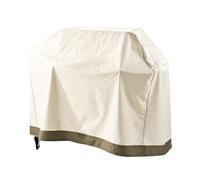 Lumaland Cubierta para Barbacoa de 183 x 68 x 133 cm, Resistente al Agua, Tejido Oxford 600D, 280 g/m², Resistente a los Rayos UV, para Verano, Invierno, Color Beige