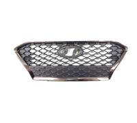 Cubierta de parrilla plateada con marco cromado para hyundai kona 2017 en adelante