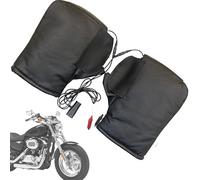 Cubierta de pasamanos calentada para motocicletas de 12 V - Guantes de manillar impermeables y resistentes al viento con calefacción eléctrica | Protección de manos para invierno para hombres y