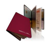 Cubierta de pasaporte patentada | RFID NFC y bloqueador de campo magnético | Funda protectora y organizador para pasaporte, tarjeta de identificación, tarjeta de crédito, tarjeta de débito | Protector y organizador de tarjetas | Protección de datos al 100 % comprobada por CTC/advanced (miembro de RW TÜV Group) | Bordo