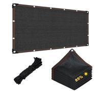 Cubierta de patio resistente al desgarro con protección UV para exteriores, 11 x 46 pies, tela permeable para patio, porche, jardín, terraza, piscina, camión volquete