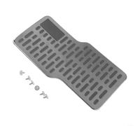 Cubierta de pedal de coche de acero inoxidable Antideslizante Resistente al desgaste Reposapiés Almohadilla de talón Reparación Alfombrilla protectora Gris (gris)
