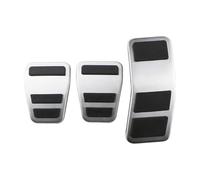 Cubierta De Pedal De Embrague De Freno De Combustible Y Gasolina Para Ford Para Fiesta Mk7 2007 2008-2012 Accesorios De Acero Inoxidable(MT style)